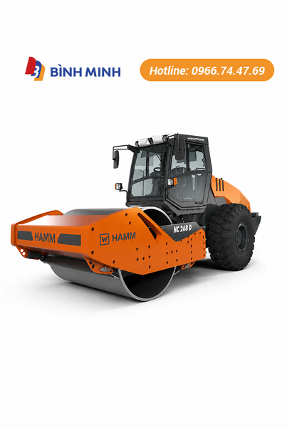 XE LU RUNG 1 BÁNH THÉP HAMM HC 268 D