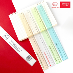 Thước nhựa 30cm - Màu Trắng Trong/Xanh/Xanh Lá/Hồng - Queen (Nữ Hoàng)