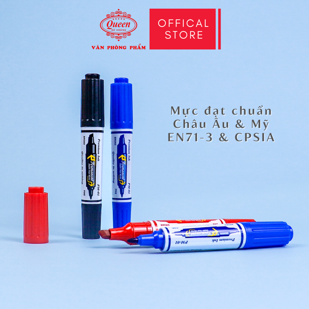 Combo 5/10/20 bút lông dầu Queen PM-01 (Tiêu chuẩn Mỹ & Châu Âu)
