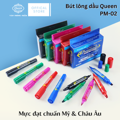 Combo 5/10/20 bút lông dầu Queen PM-02 (Tiêu chuẩn Mỹ & Châu Âu)