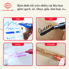 Combo 5/10/20 bút lông dầu Queen PM-02 (Tiêu chuẩn Mỹ & Châu Âu)