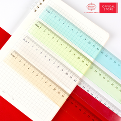 Thước nhựa 30cm - Màu Trắng Trong/Xanh/Xanh Lá/Hồng - Queen (Nữ Hoàng)