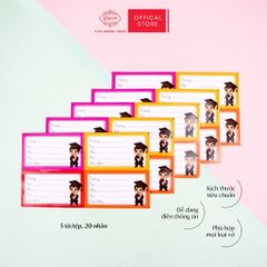 Nhãn học sinh Nam Sinh Queen - 20 nhãn/1 tệp - LB901 nhãn decal chất liệu tốt