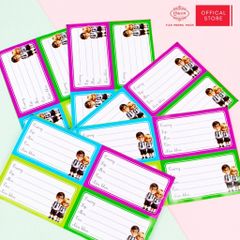 Nhãn vở Học Sinh Queen - 20 nhãn/1 tệp - LB901 nhãn decal chất liệu tốt