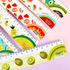 Thước kẻ học sinh Trái Cây Queen - 16cm - PR-16 (hình ngẫu nhiên)