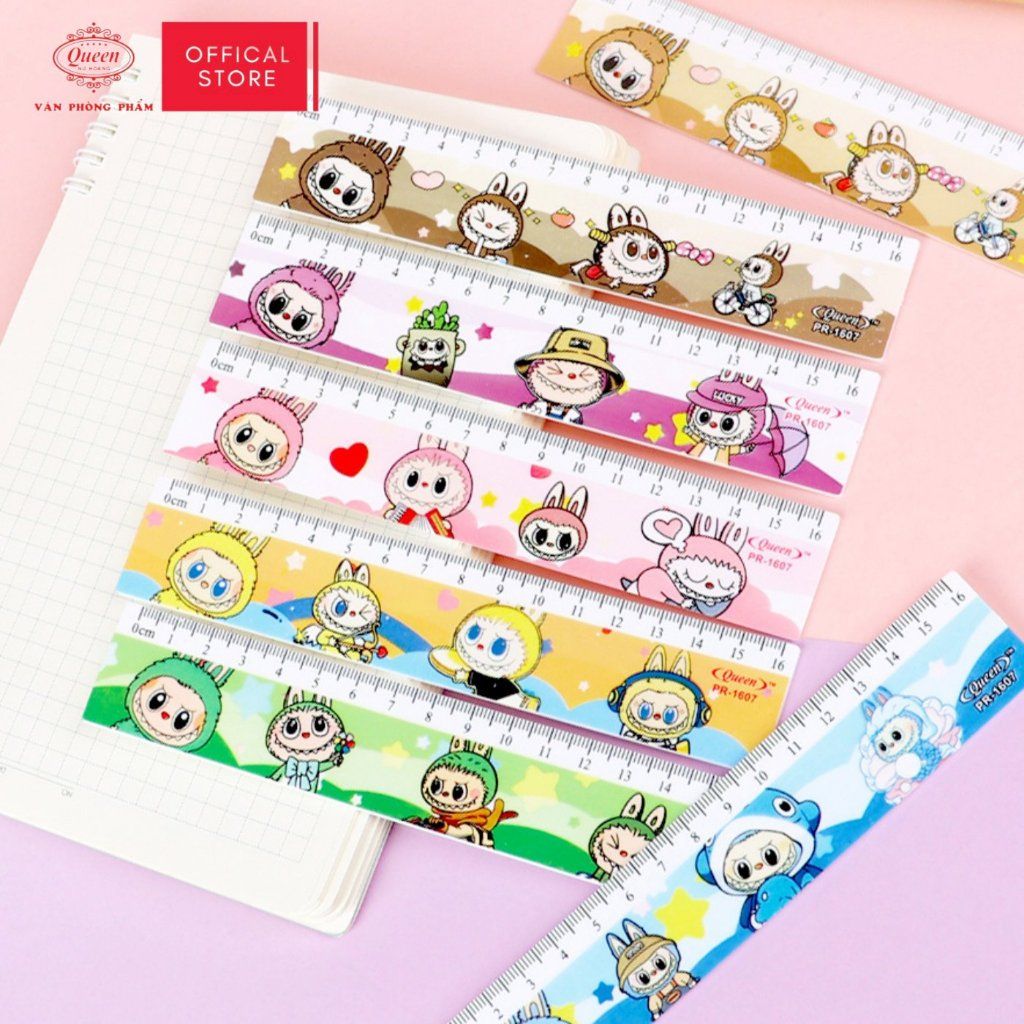 Thước kẻ học sinh Labubu 16cm - PR-16cm (Hình ngẫu nhiên)