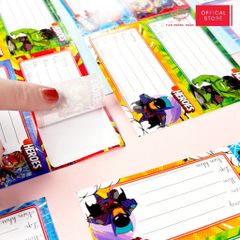 Nhãn vở học sinh Siêu Nhân Queen - 20 nhãn/1 tệp - LB902 nhãn decal chất liệu tốt