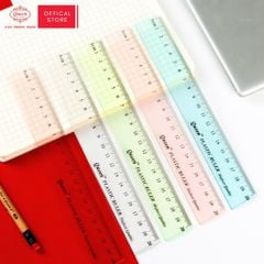 Thước kẻ trong suốt 20cm - Queen PR-20cm (Nhựa cao cấp nguyên sinh)