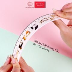 Thước kẻ học sinh hình thú dễ thương Woodland Queen 16cm - PR-16cm - (Hình ngẫu nhiên)