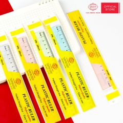 Thước kẻ trong suốt 20cm - Queen PR-20cm (Nhựa cao cấp nguyên sinh)