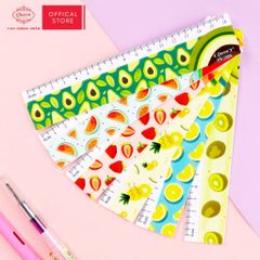Thước kẻ học sinh Trái Cây Queen - 16cm - PR-16 (hình ngẫu nhiên)