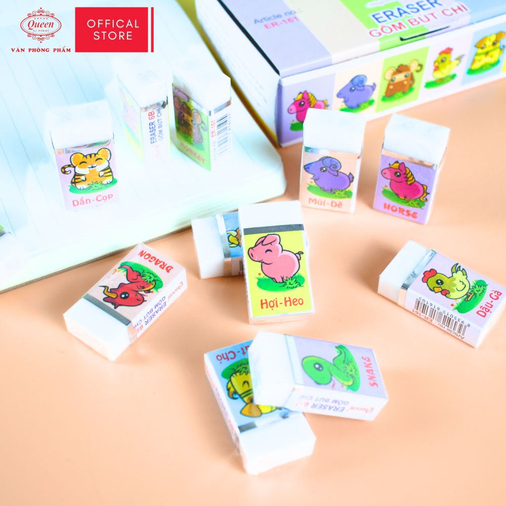 Gôm Tẩy 2B 12 Con Giáp Queen (Nữ Hoàng) ER161