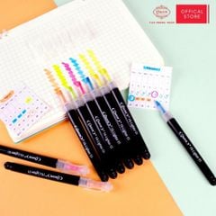 Bút dạ quang Queen (6 bút, 2 màu vàng) - HL-01