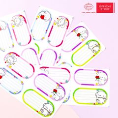 Nhãn vở học sinh Cute Dog Queen - 20 nhãn/1 tệp - LB902 nhãn decal chất liệu tốt