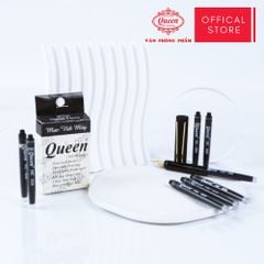Ống mực bút máy Queen - FIC026 (đầu gắn 2.6mm) - Tím/Dương/Đen - 12 ống/hộp - Tiêu chuẩn Mỹ & Châu Âu