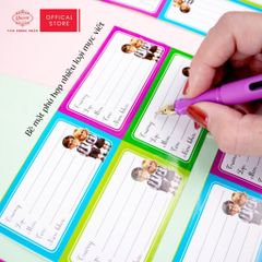 Nhãn vở Học Sinh Queen - 20 nhãn/1 tệp - LB901 nhãn decal chất liệu tốt