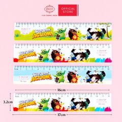 Thước kẻ học sinh Angry Bird 16cm - Queen PR-16cm