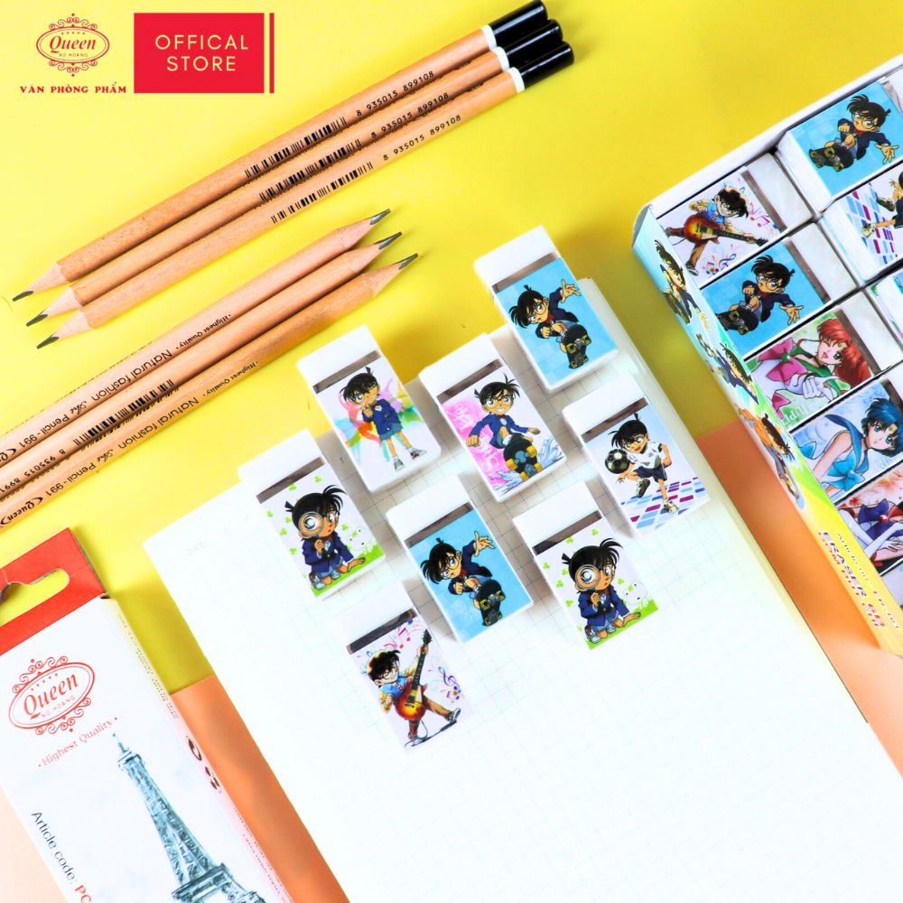 Gôm Tẩy 2B Queen (Nữ Hoàng) ER161 (Conan-Thủy thủ mặt trăng)