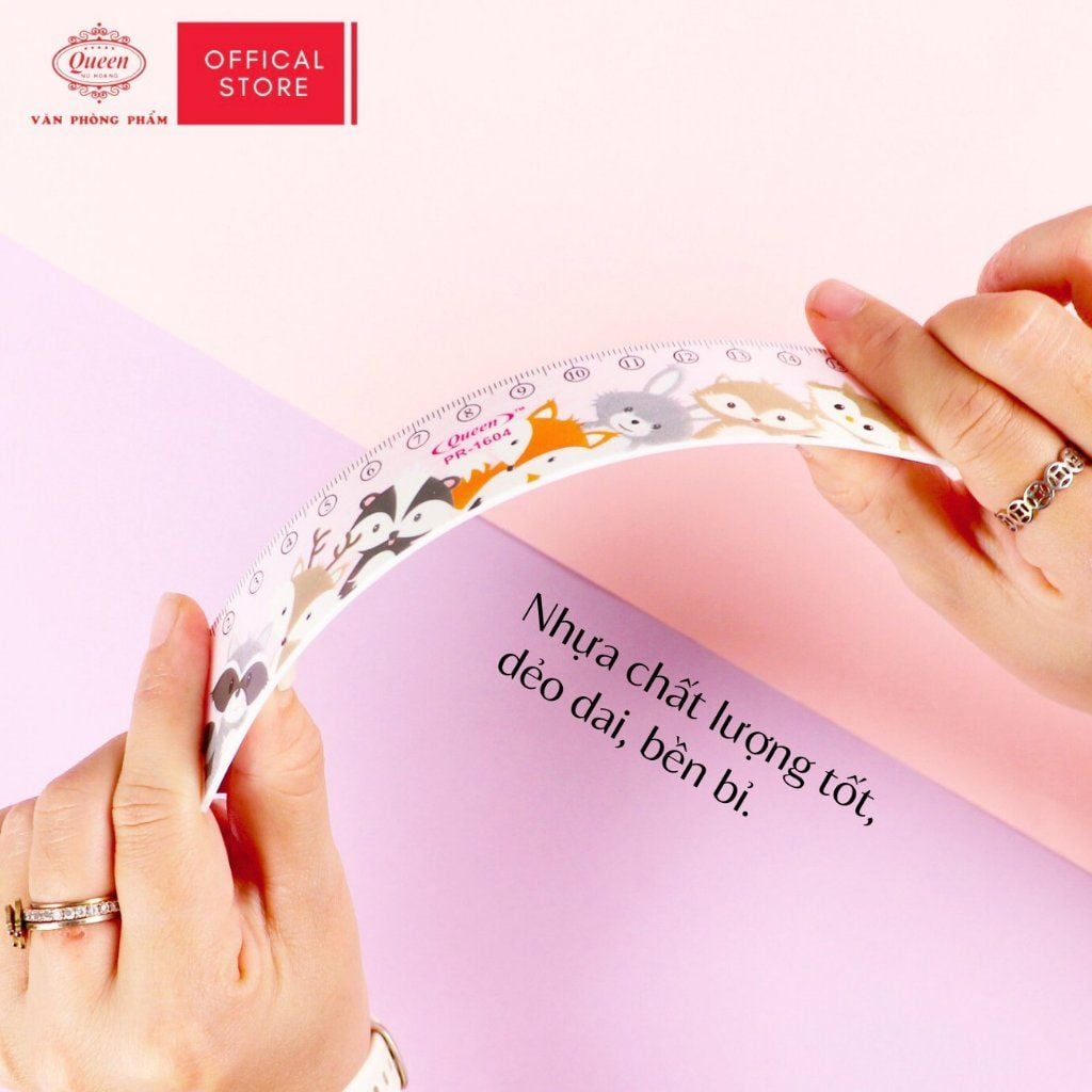Thước kẻ hình thú dễ thương 16cm - Queen PR-16cm (Hình ngẫu nhiên)
