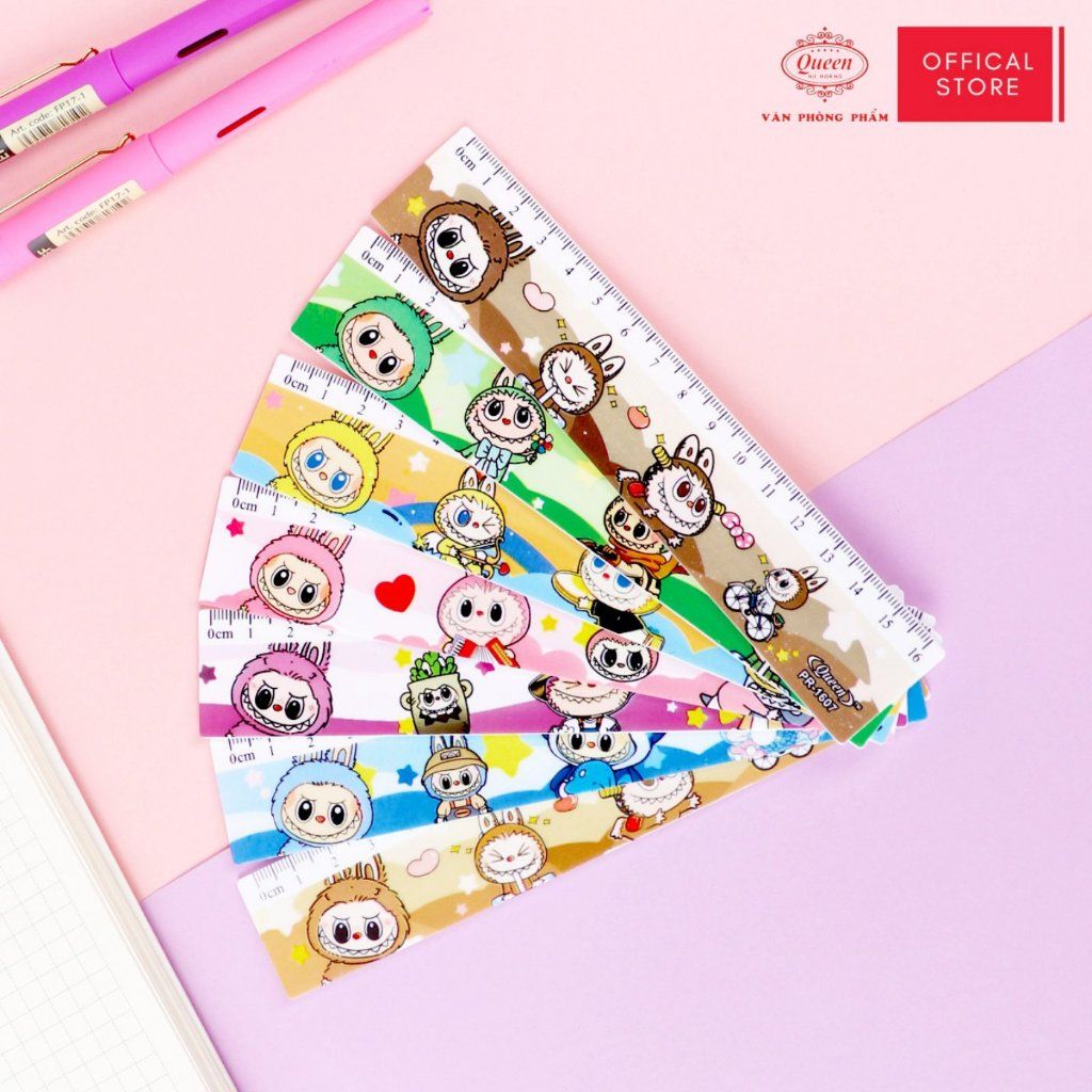 Thước kẻ học sinh Labubu 16cm - PR-16cm (Hình ngẫu nhiên)