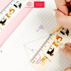 Thước kẻ học sinh hình thú dễ thương Woodland Queen 16cm - PR-16cm - (Hình ngẫu nhiên)