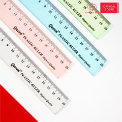 Thước kẻ trong suốt 20cm - Queen PR-20cm (Nhựa cao cấp nguyên sinh)