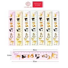 Thước kẻ học sinh hình thú dễ thương Woodland Queen 16cm - PR-16cm - (Hình ngẫu nhiên)
