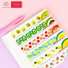 Thước kẻ học sinh Trái Cây Queen - 16cm - PR-16 (hình ngẫu nhiên)