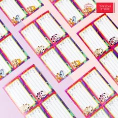 Nhãn vở học sinh Galaxy Animal Queen - 20 nhãn/1 tệp - LB901 nhãn decal chất liệu tốt