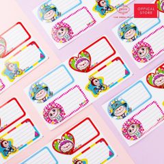 Nhãn vở học sinh Labubu Queen - 20 nhãn/1 tệp - LB902 nhãn decal chất liệu tốt