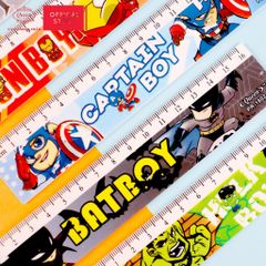 Thước kẻ học sinh siêu nhân Queen 16cm - PR-16cm (Hình ngẫu nhiên)