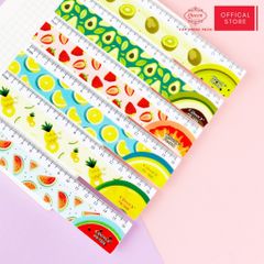 Thước kẻ học sinh Trái Cây Queen - 16cm - PR-16 (hình ngẫu nhiên)