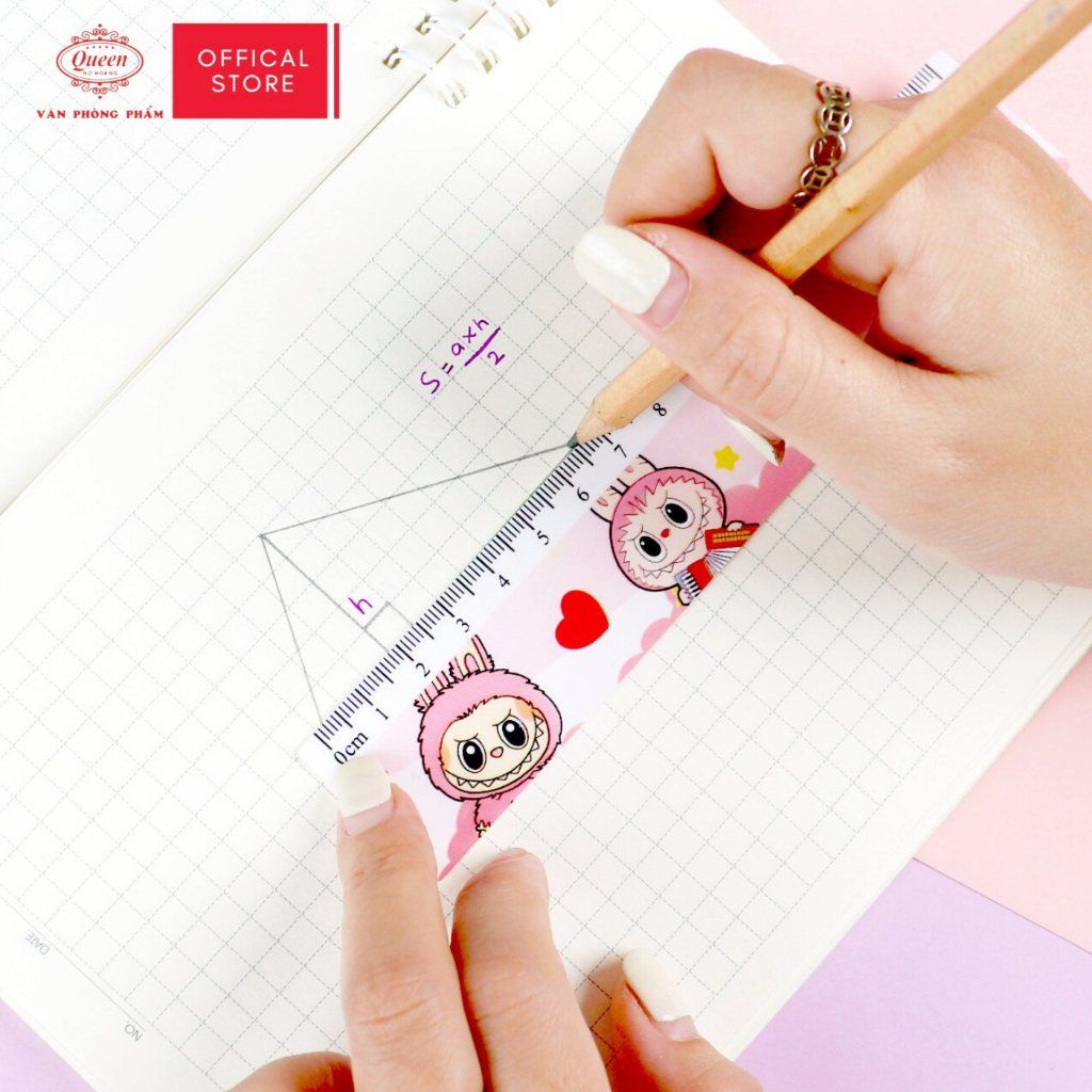Thước kẻ học sinh Labubu 16cm - PR-16cm (Hình ngẫu nhiên)