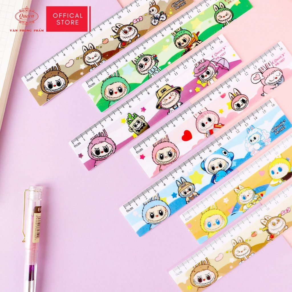 Thước kẻ học sinh Labubu 16cm - PR-16cm (Hình ngẫu nhiên)