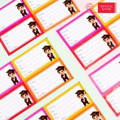 Nhãn học sinh Nam Sinh Queen - 20 nhãn/1 tệp - LB901 nhãn decal chất liệu tốt