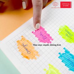 Bút dạ quang Queen (6 bút, 2 màu vàng) - HL-01