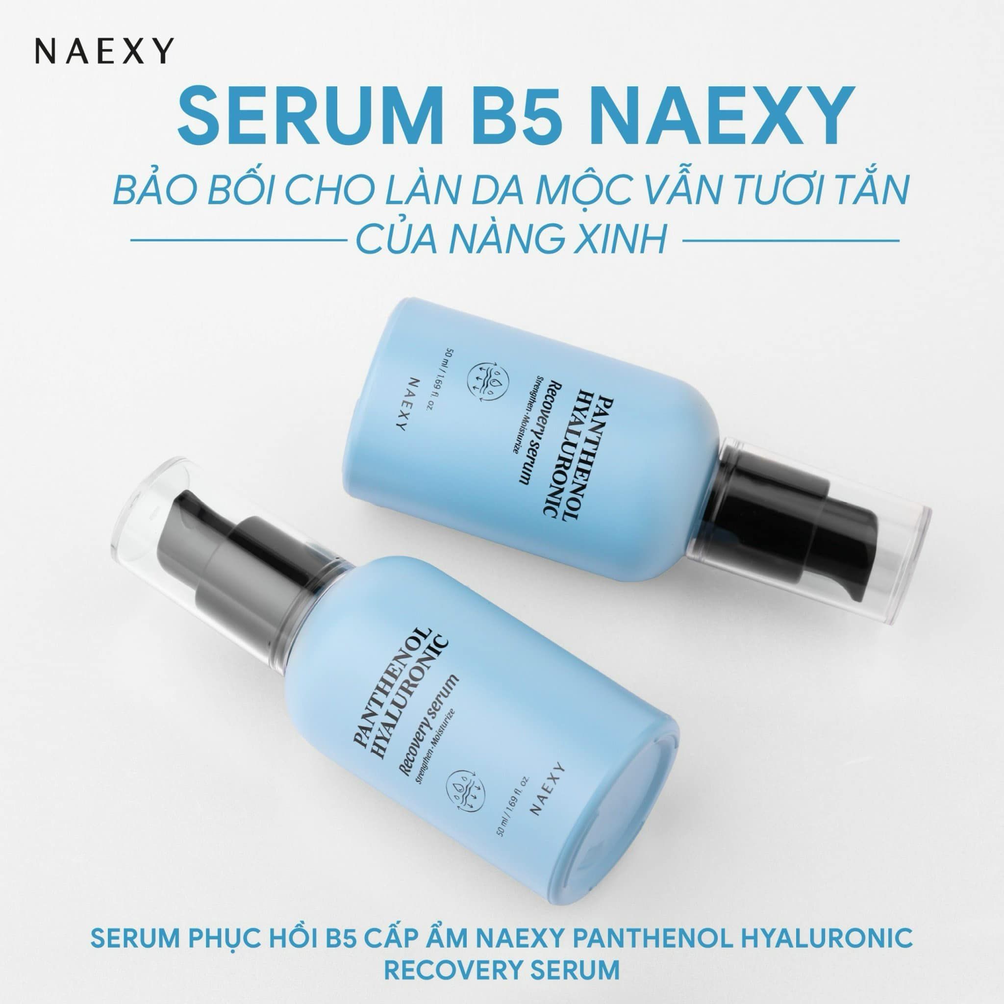 SERUM HỖ TRỢ PHỤC HỒI B5 CẤP ẨM NAEXY PANTHENOL HYALURONIC RECOVERY SERUM 50ML