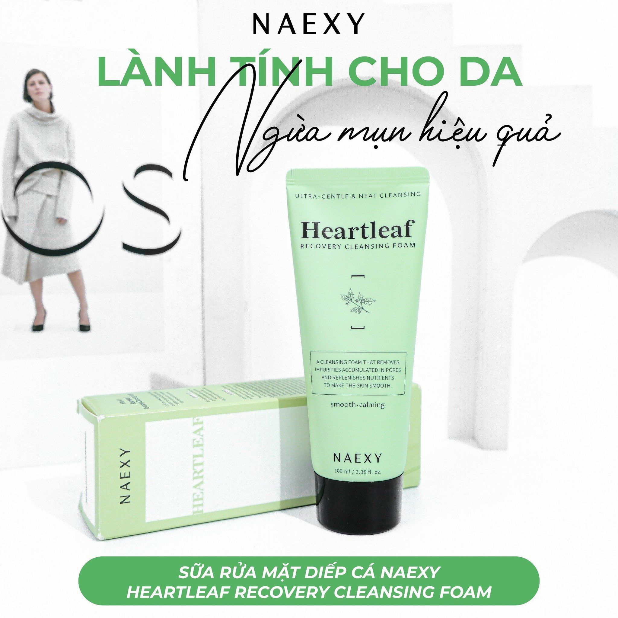 SỮA RỬA MẶT DIẾP CÁ NAEXY HEARTLEAF RECOVERY CLEANSING FOAM 100ML