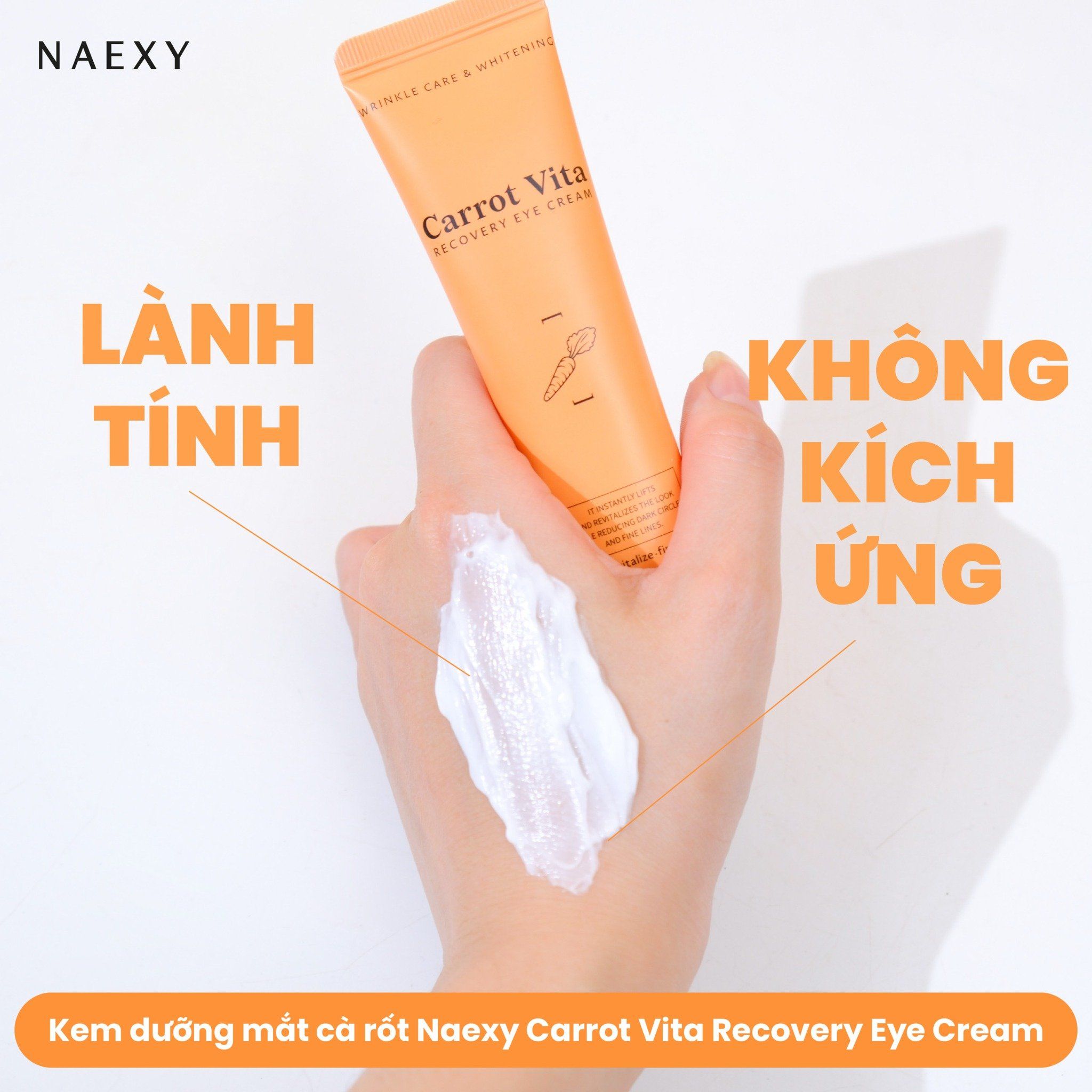 KEM DƯỠNG MẮT CÀ RỐT NAEXY CARROT VITA RECOVERY EYE CREAM 40ML