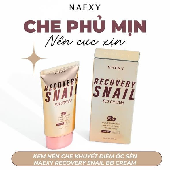 KEM NỀN ỐC SÊN NAEXY RECOVERY SNAIL B.B CREAM 50ML