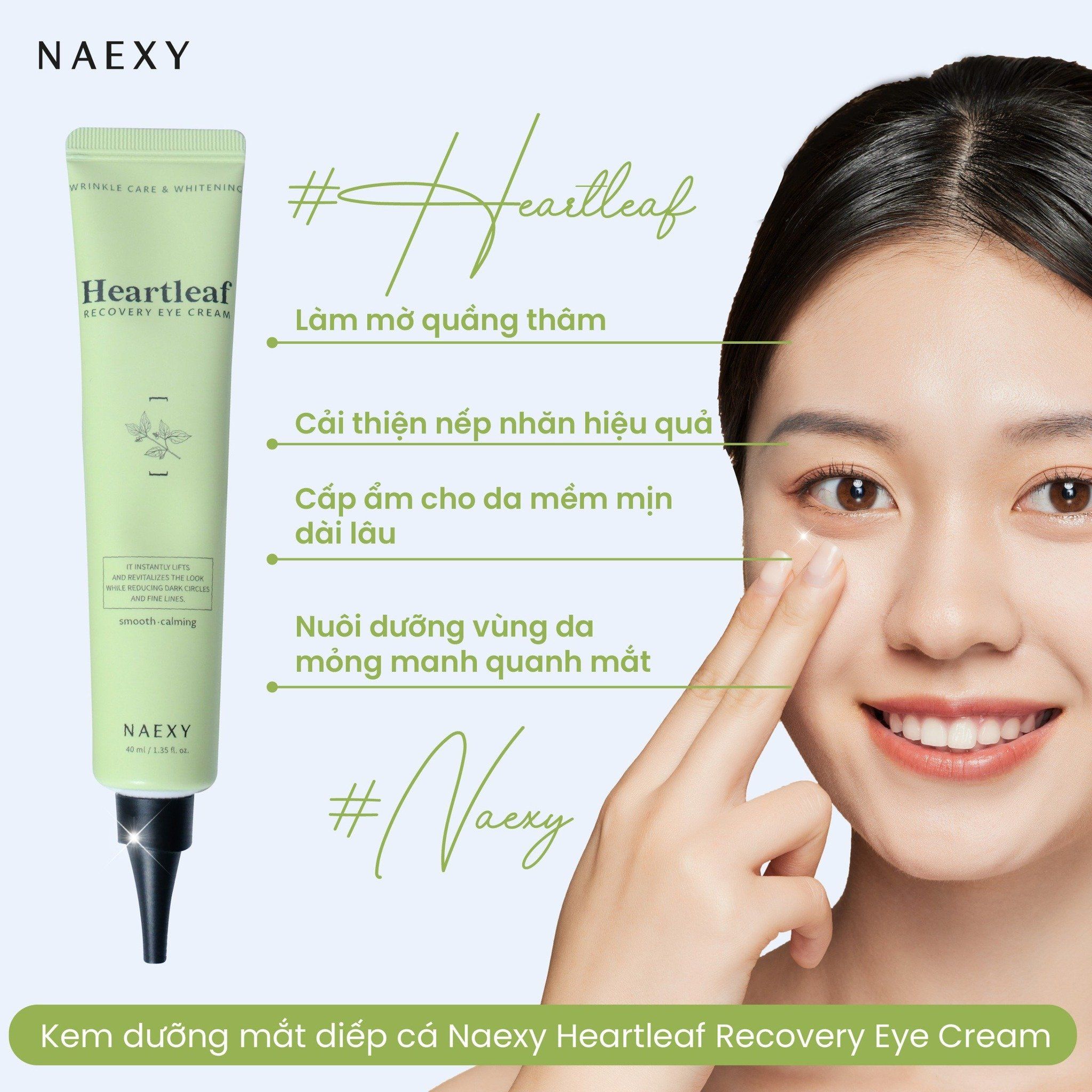KEM DƯỠNG MẮT DIẾP CÁ NAEXY HEARTLEAF RECOVERY EYE CREAM 40ML