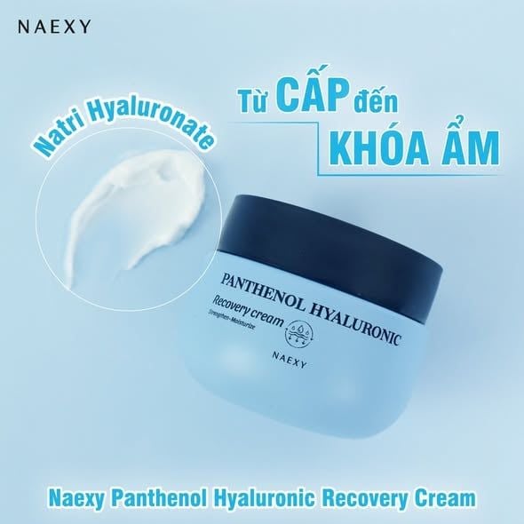 KEM DƯỠNG HỖ TRỢ PHỤC HỒI B5 CẤP ẨM NAEXY PANTHENOL HYALURONIC RECOVERY CREAM 50G