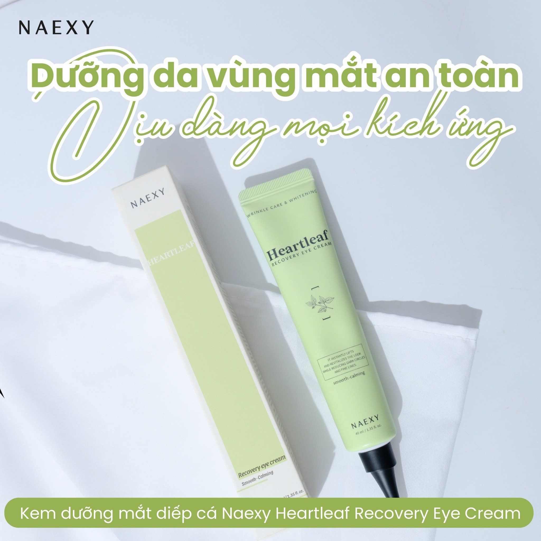 KEM DƯỠNG MẮT DIẾP CÁ NAEXY HEARTLEAF RECOVERY EYE CREAM 40ML