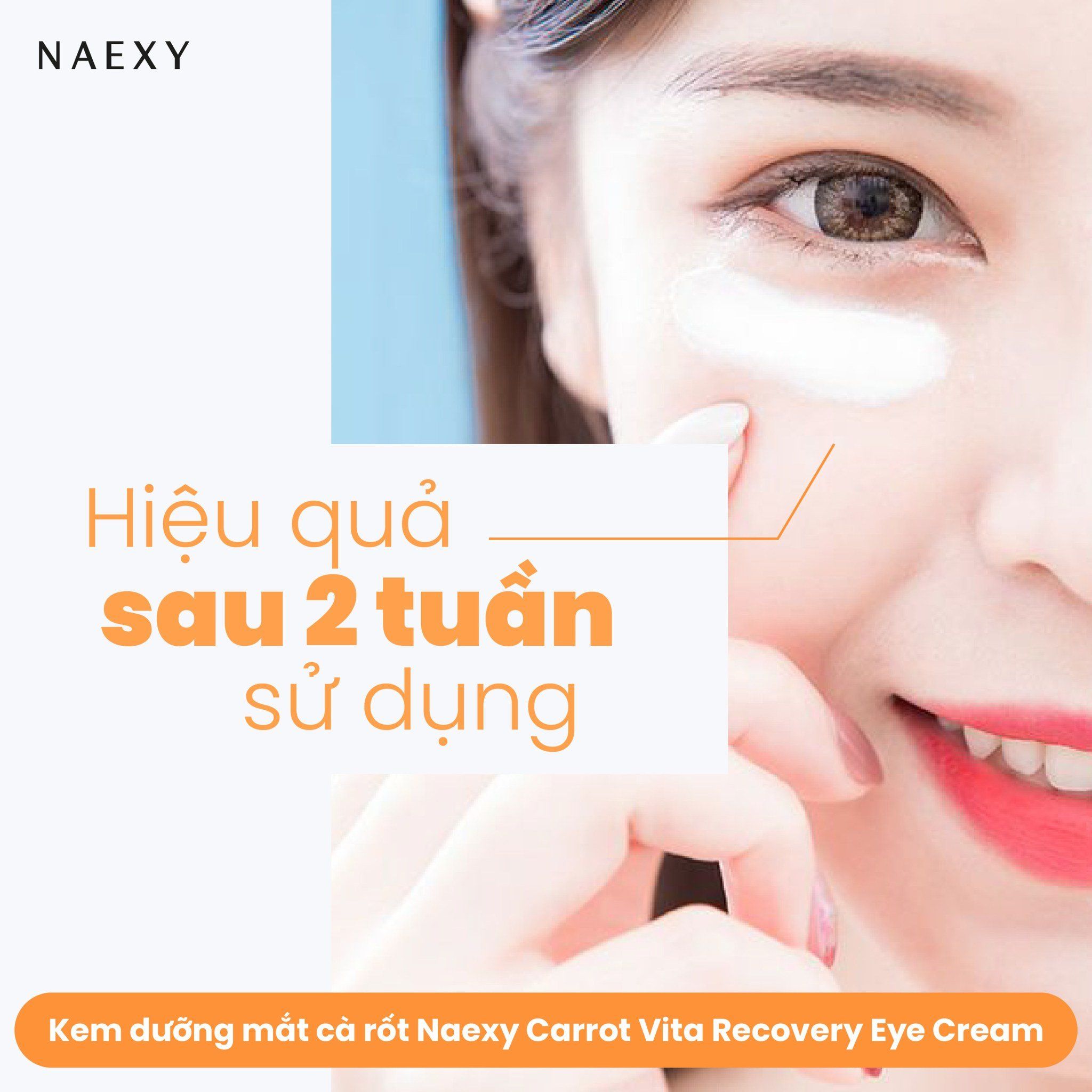 KEM DƯỠNG MẮT CÀ RỐT NAEXY CARROT VITA RECOVERY EYE CREAM 40ML