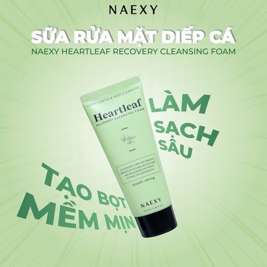 SỮA RỬA MẶT DIẾP CÁ NAEXY HEARTLEAF RECOVERY CLEANSING FOAM 100ML