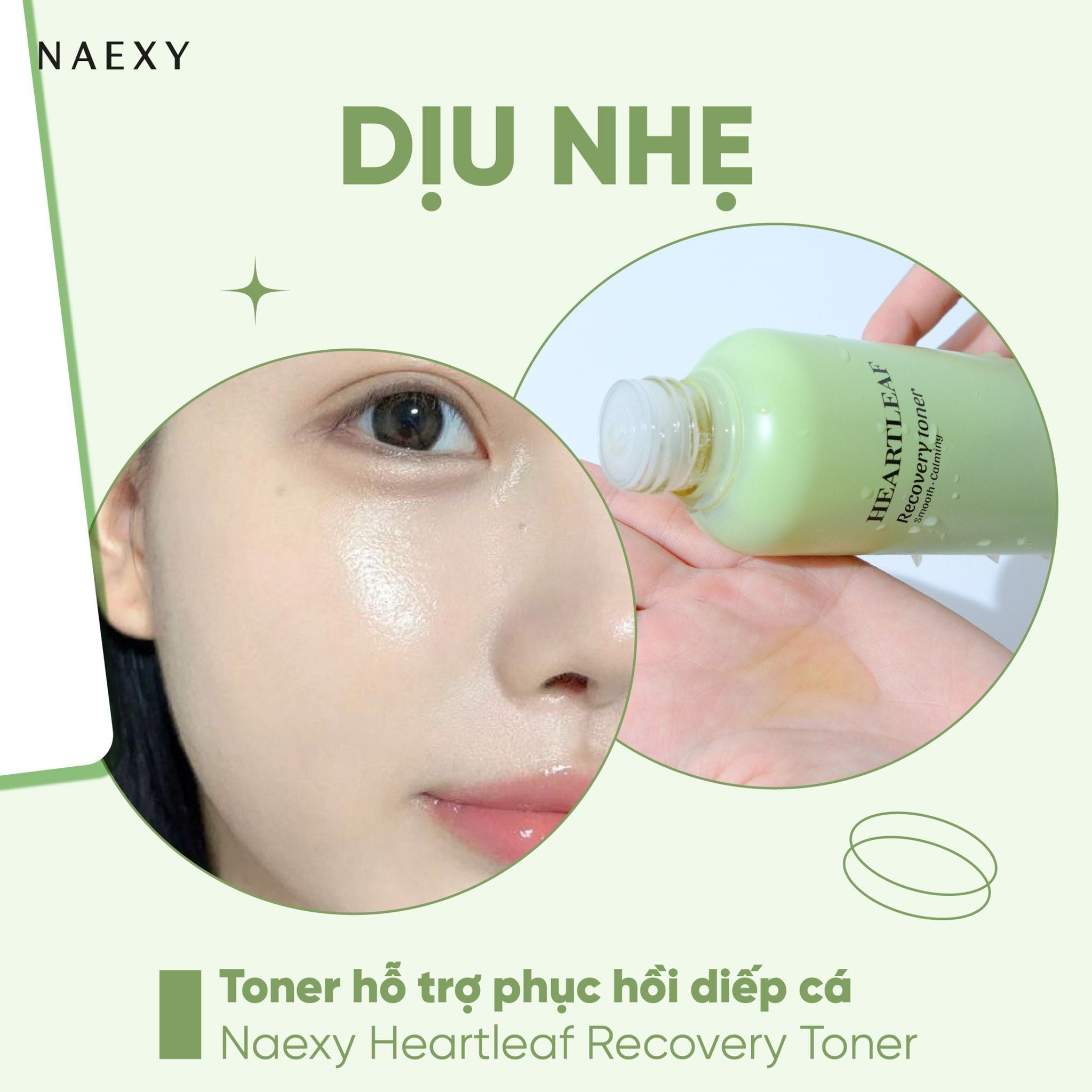 TONER HỖ TRỢ PHỤC HỒI DIẾP CÁ NAEXY HEARTLEAF RECOVERY TONER 200ML