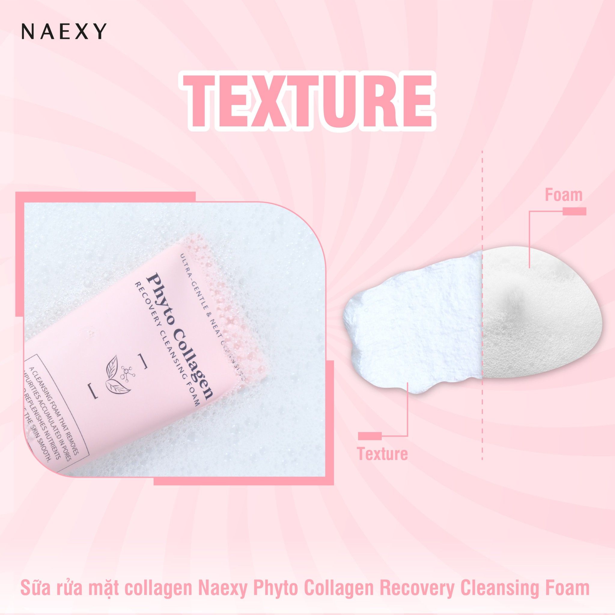 SỮA RỬA MẶT COLLAGEN NAEXY PHYTO COLLAGEN RECOVERY CLEANSING FOAM 100ML