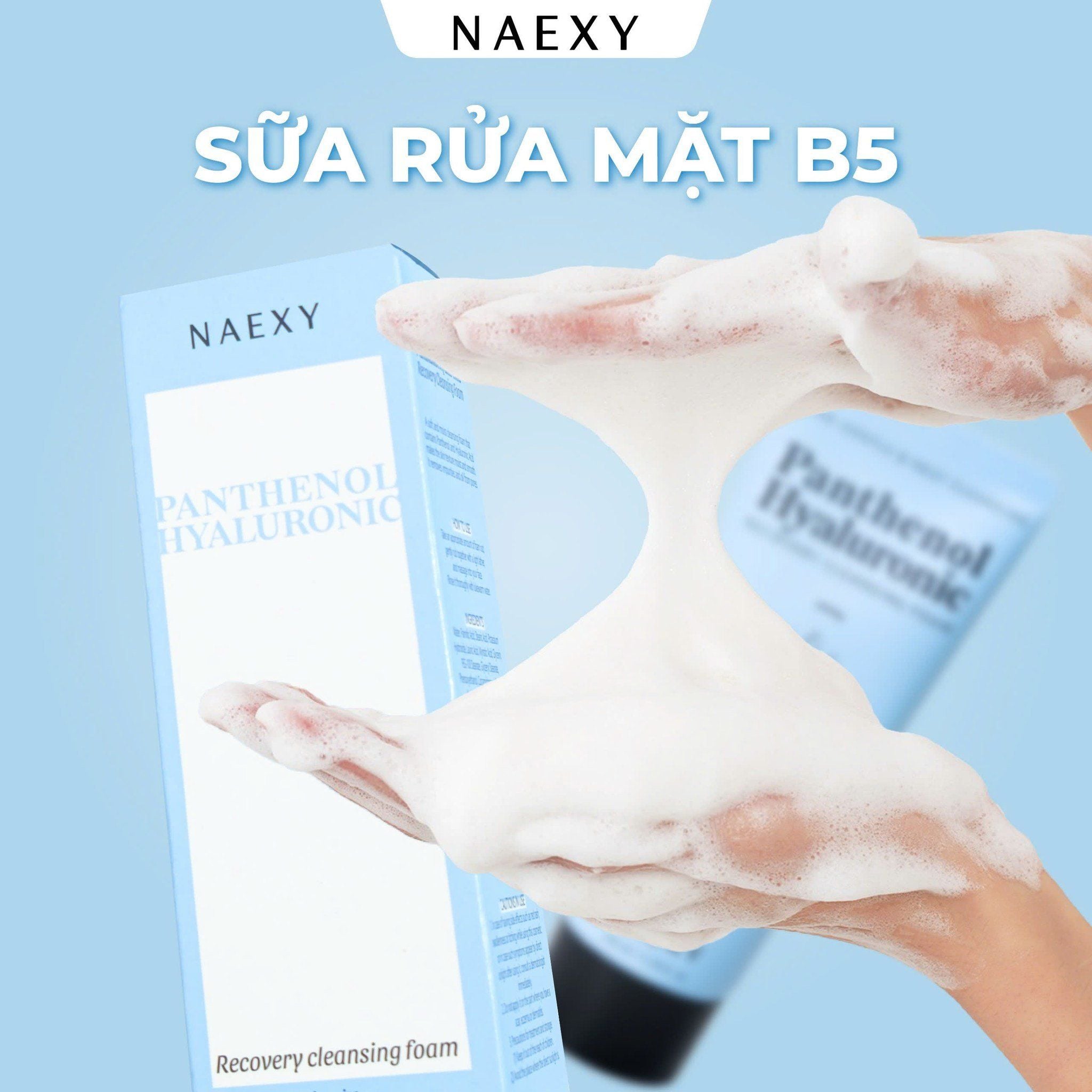 SỮA RỬA MẶT B5 NAEXY PANTHENOL HYALURONIC RECOVERY CLEANSING FOAM 100ML