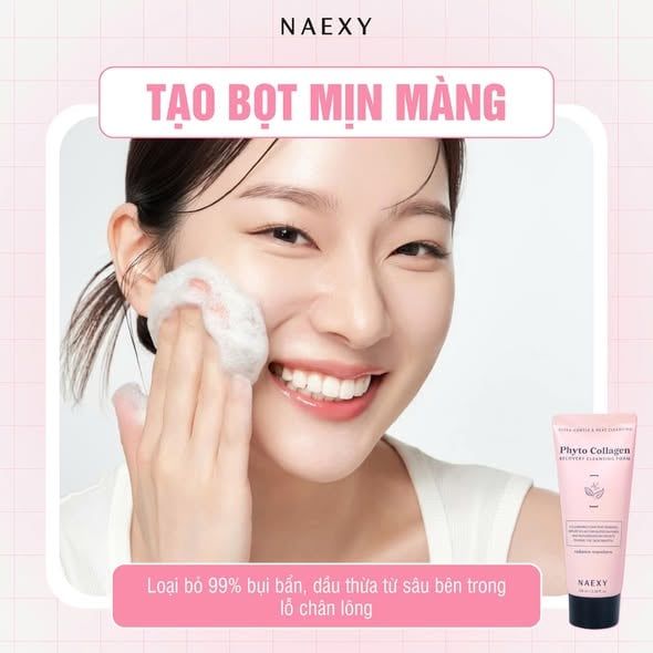SỮA RỬA MẶT COLLAGEN NAEXY PHYTO COLLAGEN RECOVERY CLEANSING FOAM 100ML