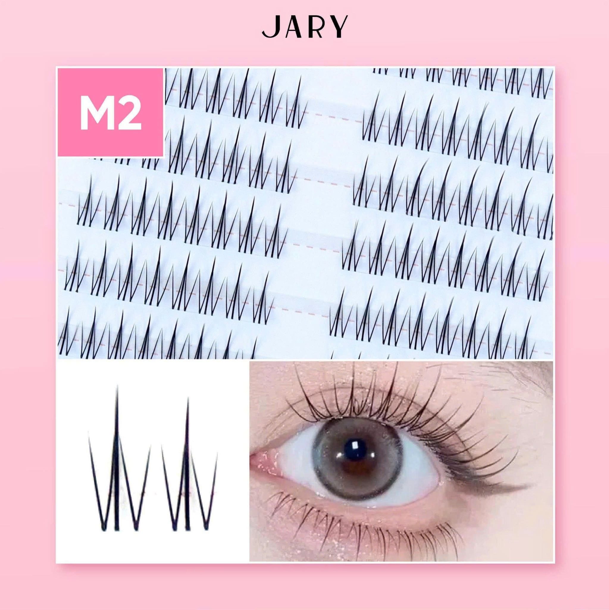LÔNG MI CỤM KHÔNG KEO 10 HÀNG JARY MASTER CLUSTER LASHES - M2